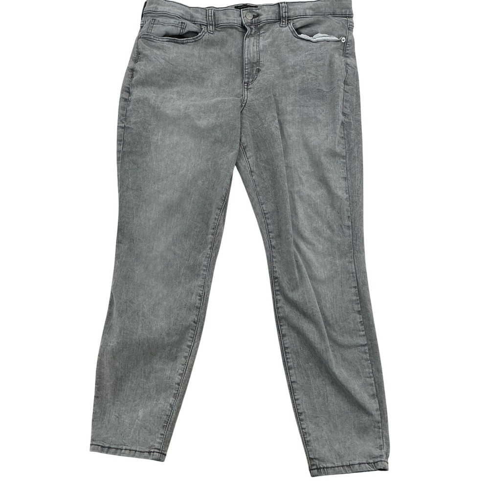 Banana‎ Republic Skinny Jeans Womens 33/16 Grey Faded Mid Rise Stretch Casual